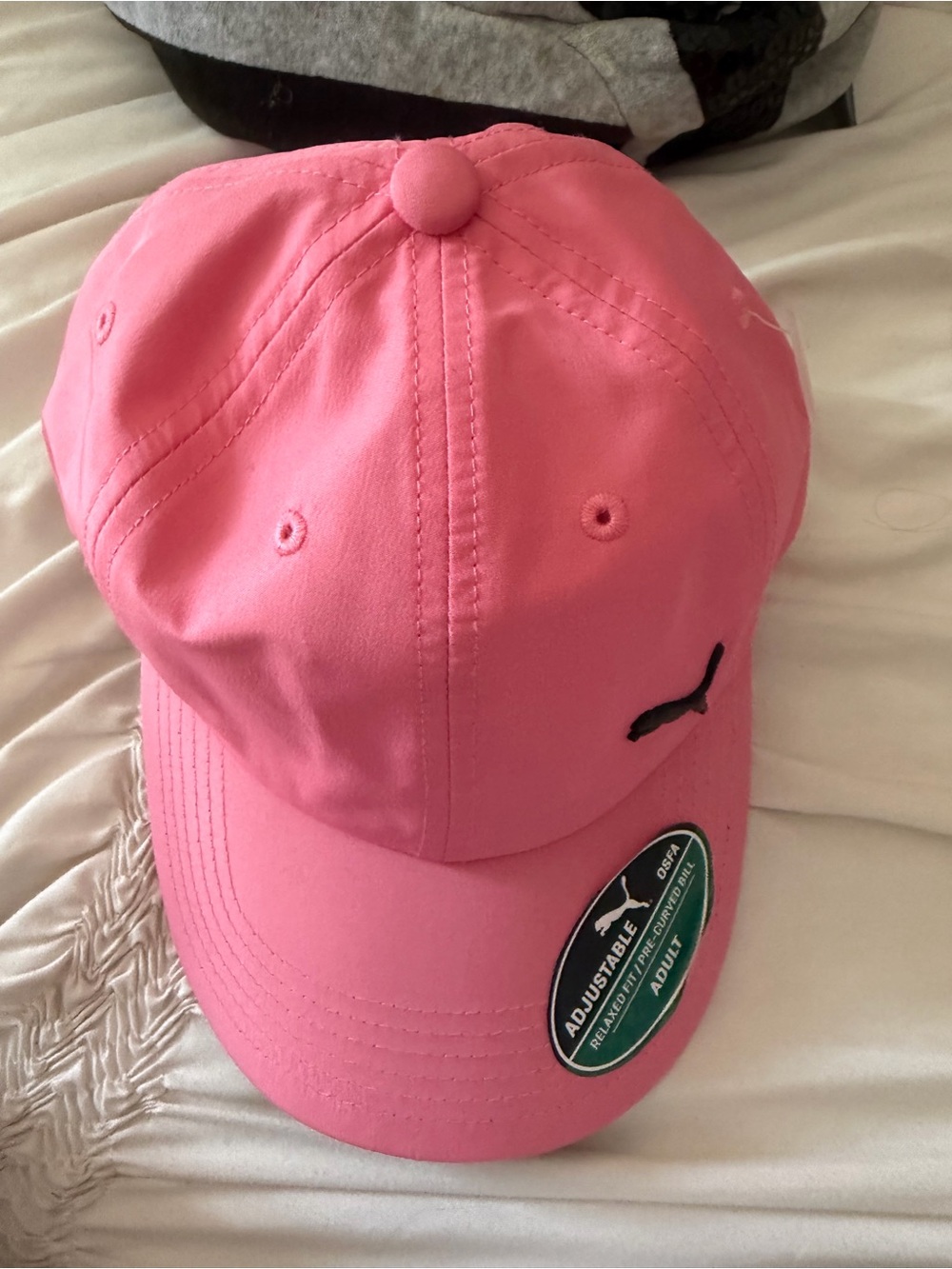Puma Hot Pink Cap with Black Logo